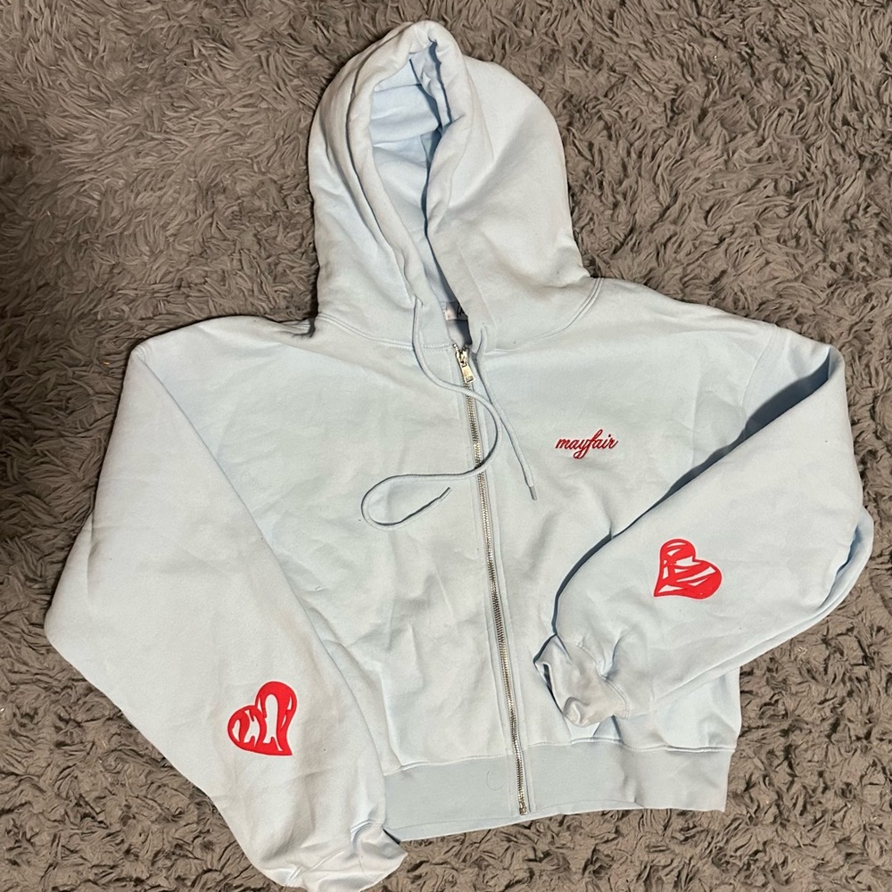 The Mayfair group Aligned Fitted Zip up hoodie 
L/XL